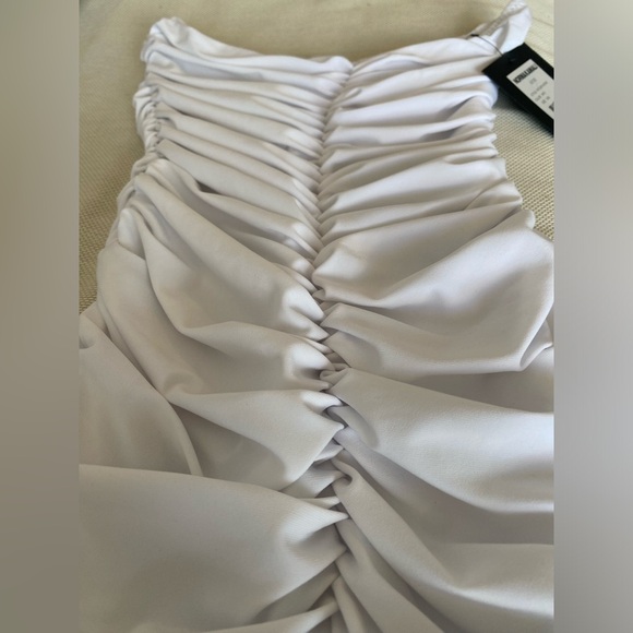 Norma Kamali white strapless dress - Picture 8 of 9